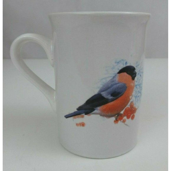 Bay Island Ceramic Coffee Cup Mug With Beautiful Bullfinch Design - Picture 3 of 7